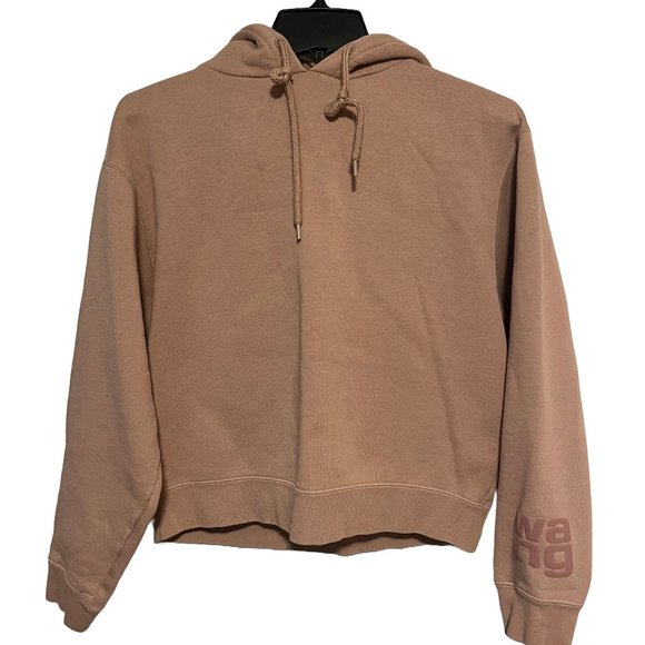 T by Alexander Wang Tops - Alexander Wang Beige Structured Hoodie Women's Medium